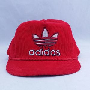 Vintage Adidas Red Hat Baseball Cap Cotton LCC